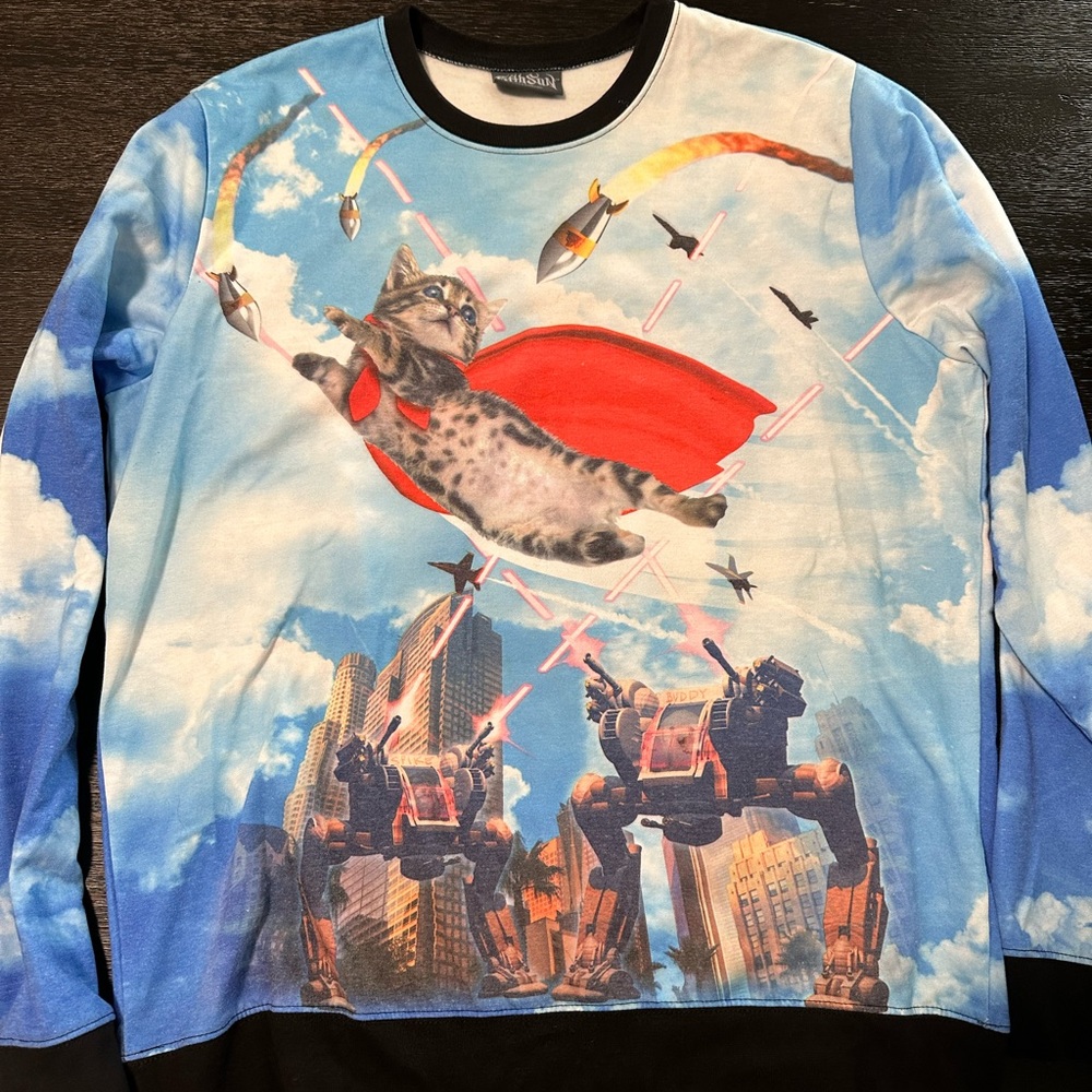 Super Cat Fighting Robot Pull Over